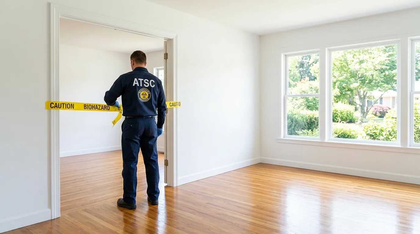 Certified biohazard cleanup crew performing Crime Scene Cleanup in Fountainhead-Orchard Hills